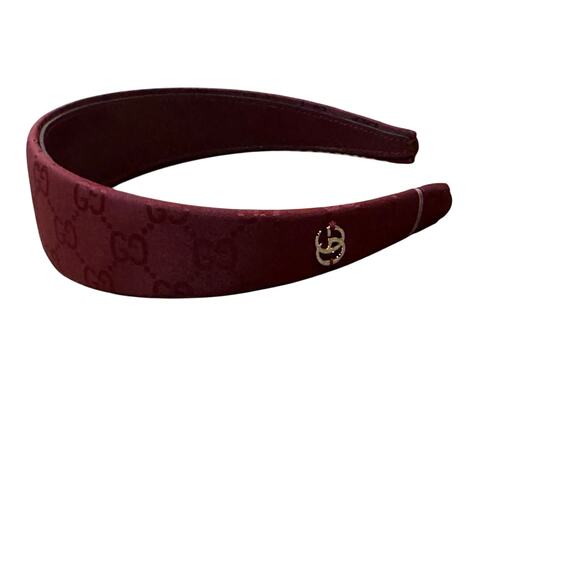 Gucci Women’s GG Burgundy Hair Band NWT - Picture 2 of 6